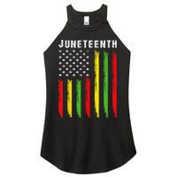 African American Flag Juneteenth Women's Perfect Tri Rocker Tank