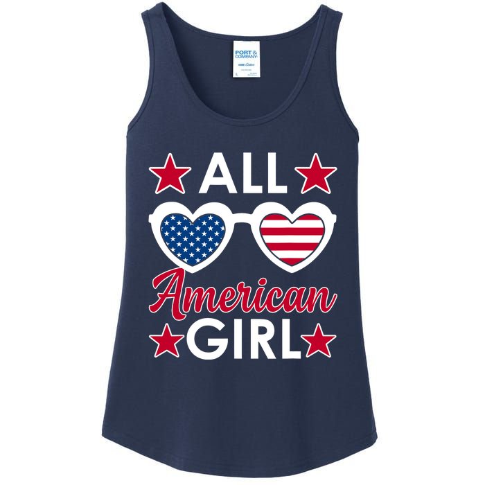 All American Girl 4th Of July Girl Sunglasses Ladies Essential Tank