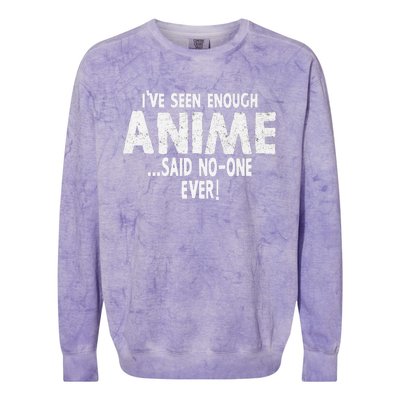 Anime Anime Gifts Forn Girls Colorblast Crewneck Sweatshirt