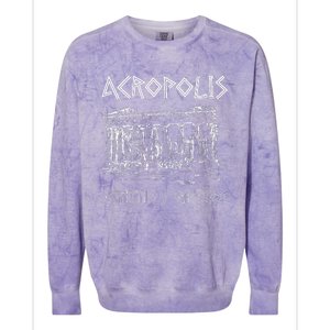 Acropolis Athens Greece Souvenir Greek Parthenon Colorblast Crewneck Sweatshirt