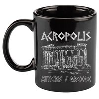 Acropolis Athens Greece Souvenir Greek Parthenon 11oz C Handle Ceramic Mug