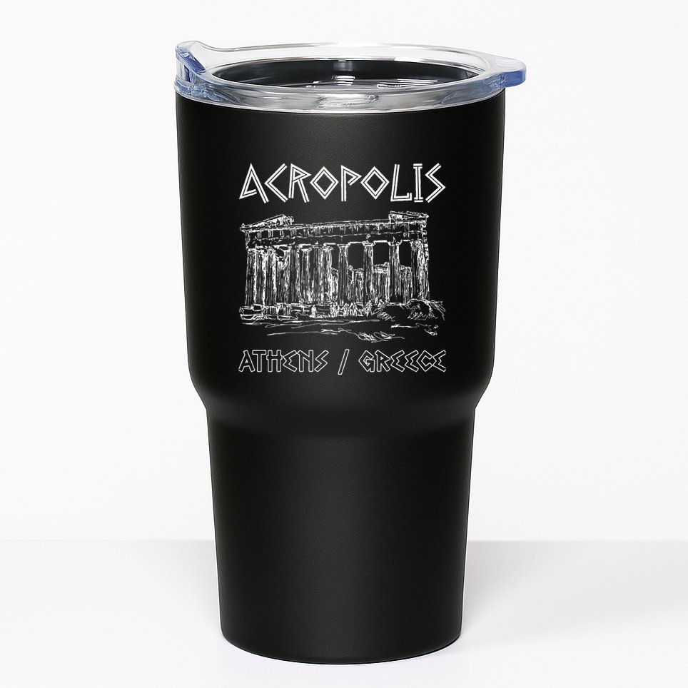Acropolis Athens Greece Souvenir Greek Parthenon Tumbler