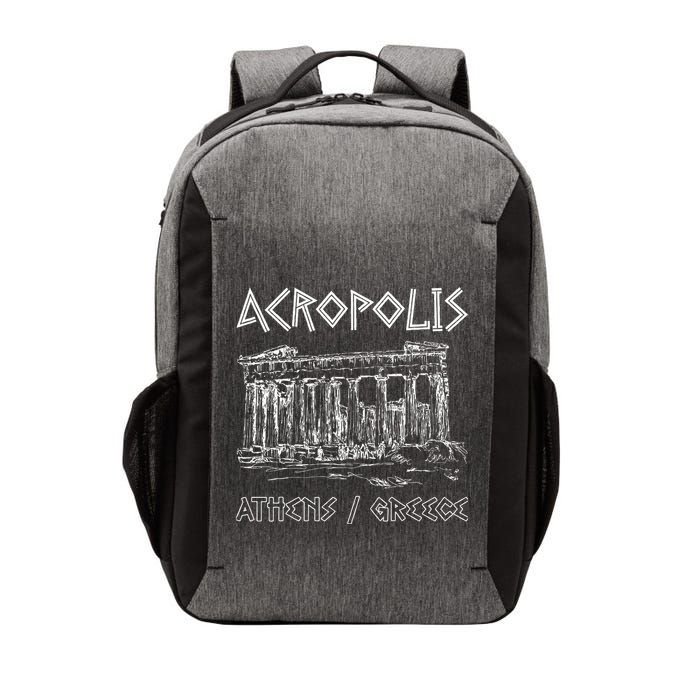 Acropolis Athens Greece Souvenir Greek Parthenon Vector Backpack