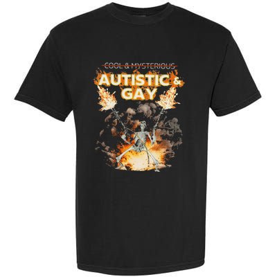 Autistic And Gay Skeleton Garment-Dyed Heavyweight T-Shirt