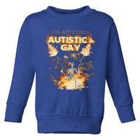 Autistic And Gay Skeleton Toddler Sweatshirt