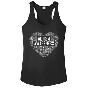 Autism Awareness Gift Heart Proud Support Month Gift Ladies PosiCharge Competitor Racerback Tank