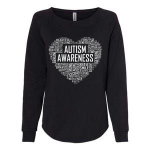 Autism Awareness Gift Heart Proud Support Month Gift Womens California Wash Sweatshirt