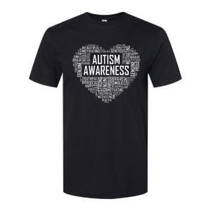 Autism Awareness Gift Heart Proud Support Month Gift Softstyle CVC T-Shirt