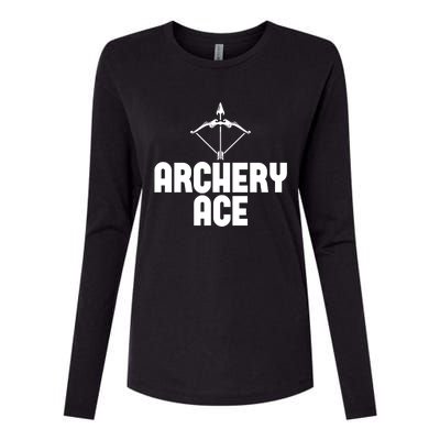 Archery Ace Gift Bow Arrow Club Competition Archery Gift Womens Cotton Relaxed Long Sleeve T-Shirt