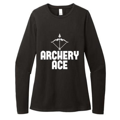 Archery Ace Gift Bow Arrow Club Competition Archery Gift Womens CVC Long Sleeve Shirt