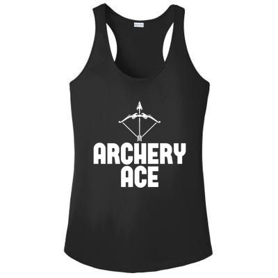 Archery Ace Gift Bow Arrow Club Competition Archery Gift Ladies PosiCharge Competitor Racerback Tank