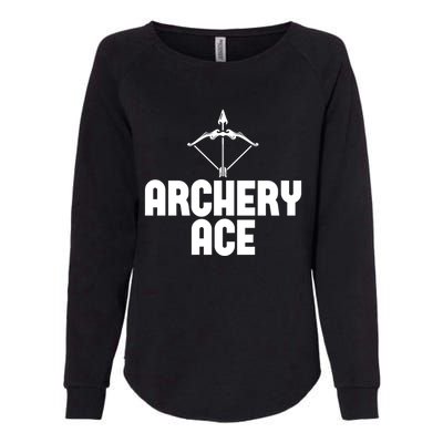 Archery Ace Gift Bow Arrow Club Competition Archery Gift Womens California Wash Sweatshirt