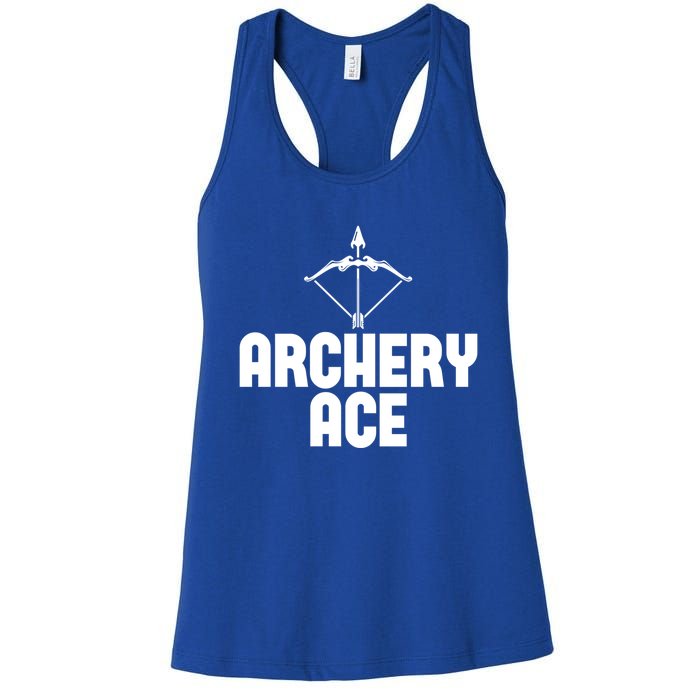 Archery Ace Gift Bow Arrow Club Competition Archery Gift Women's Racerback Tank