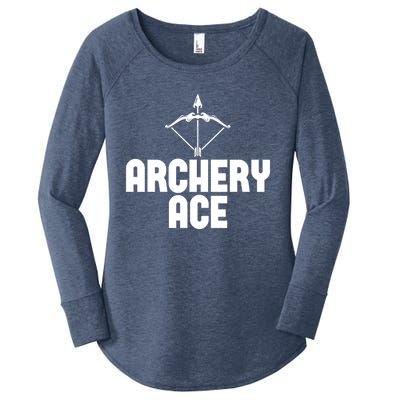 Archery Ace Gift Bow Arrow Club Competition Archery Gift Women's Perfect Tri Tunic Long Sleeve Shirt