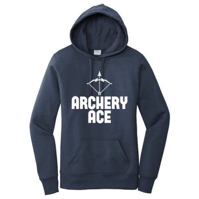 Archery Ace Gift Bow Arrow Club Competition Archery Gift Women's Pullover Hoodie