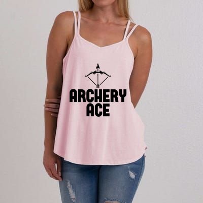 Archery Ace Gift Bow Arrow Club Competition Archery Gift Women's Strappy Tank