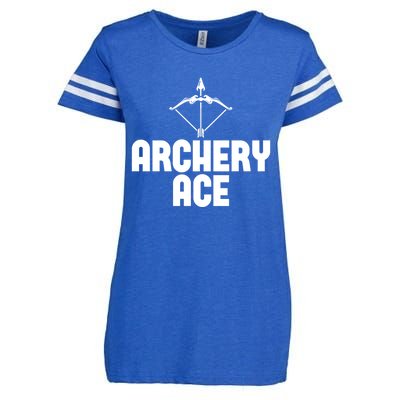 Archery Ace Gift Bow Arrow Club Competition Archery Gift Enza Ladies Jersey Football T-Shirt