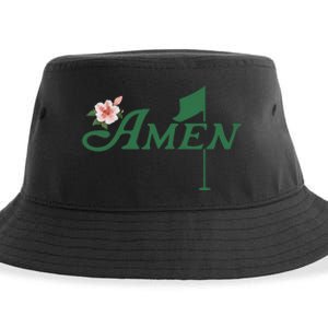 Amen Azalea Golf Masters Floral Golfing Enthusiast Sustainable Bucket Hat