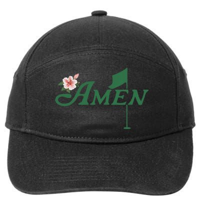 Amen Azalea Golf Masters Floral Golfing Enthusiast 7-Panel Snapback Hat