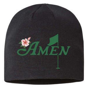 Amen Azalea Golf Masters Floral Golfing Enthusiast Sustainable Beanie