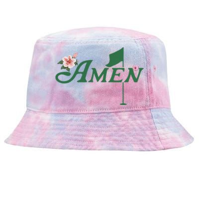 Amen Azalea Golf Masters Floral Golfing Enthusiast Tie-Dyed Bucket Hat