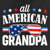 All American Grandpa 4th of July USA Family Matching Outfit Adult Drive Performance Visor