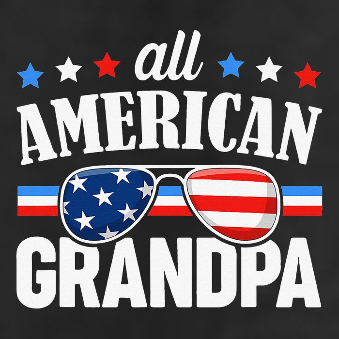 All American Grandpa 4th of July USA Family Matching Outfit Adult Drive Performance Visor