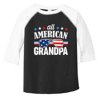 All American Grandpa 4th of July USA Family Matching Outfit Toddler Fine Jersey T-Shirt
