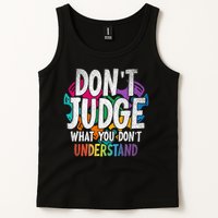 Autism Awareness Gifts Don't Judge What You Don't Understand  Tank Top