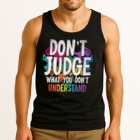 Autism Awareness Gifts Don't Judge What You Don't Understand  Tank Top