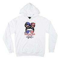 All American Girl 4th Of July Bleached Daughter USA Hoodie