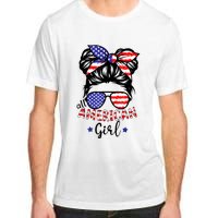 All American Girl 4th Of July Bleached Daughter USA Adult ChromaSoft Performance T-Shirt