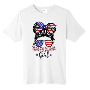 All American Girl 4th Of July Bleached Daughter USA Tall Fusion ChromaSoft Performance T-Shirt