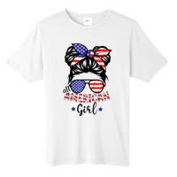 All American Girl 4th Of July Bleached Daughter USA Tall Fusion ChromaSoft Performance T-Shirt