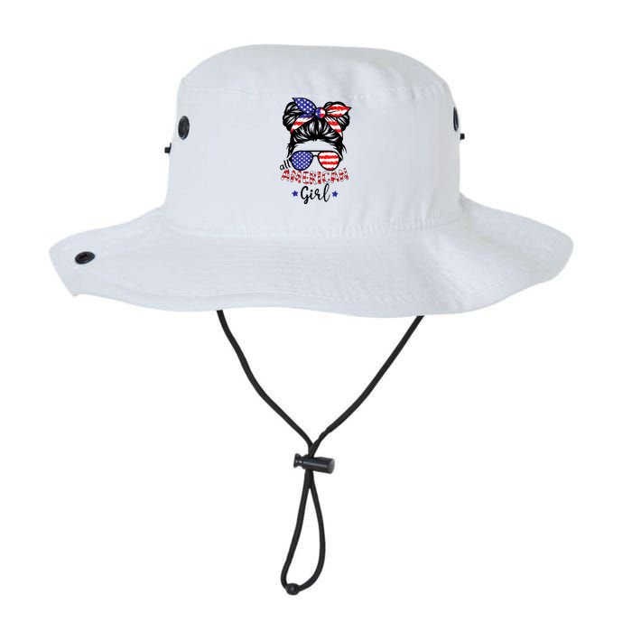 All American Girl 4th Of July Bleached Daughter USA Legacy Cool Fit Booney Bucket Hat