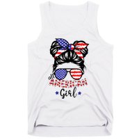 All American Girl 4th Of July Bleached Daughter USA Tank Top