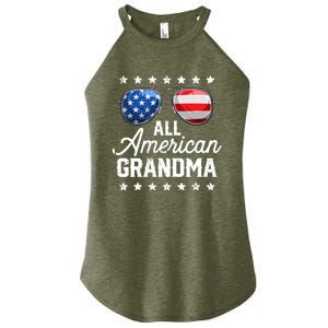 All American Grandma 4th of July Family Matching Sunglasses Women's Perfect Tri Rocker Tank