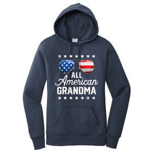 All American Grandma 4th of July Family Matching Sunglasses Women's Pullover Hoodie