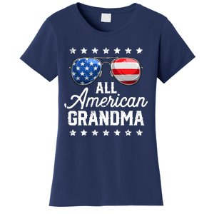 All American Grandma 4th of July Family Matching Sunglasses Women's T-Shirt