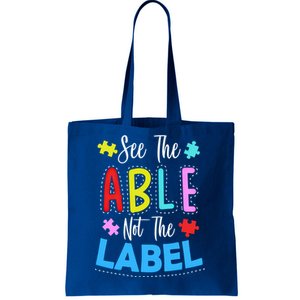 Autism Awareness Gift Autism Gift Disability Support Sped Gift Tote Bag