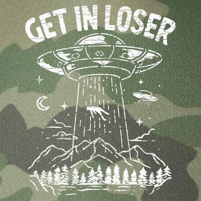 Alien Abduction Get In Loser Ufo Legacy Tie Dye Trucker Hat