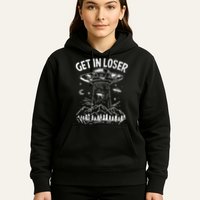 Alien Abduction Get In Loser Ufo Hoodie