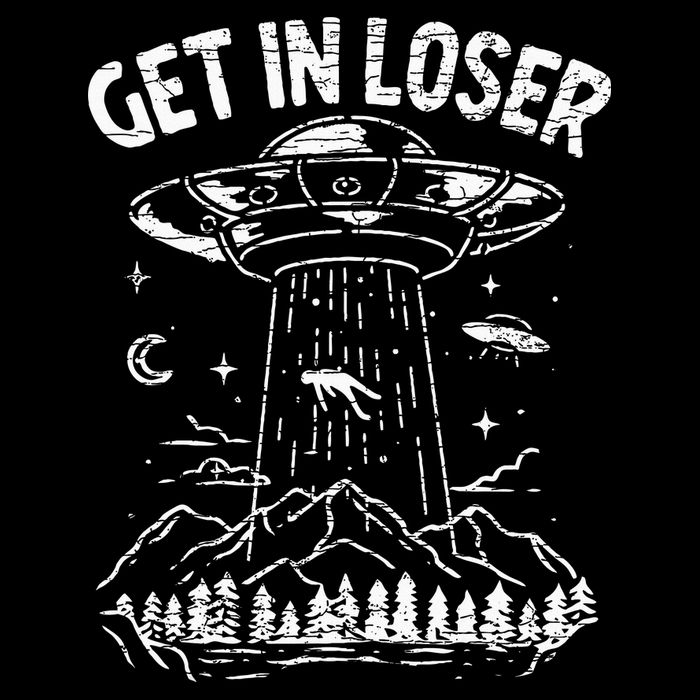Alien Abduction Get In Loser Ufo Sustainable Bucket Hat