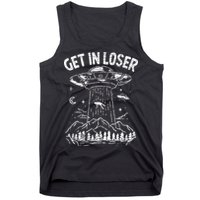 Alien Abduction Get In Loser Ufo Tank Top