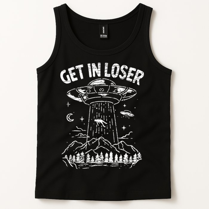 Alien Abduction Get In Loser Ufo Tank Top