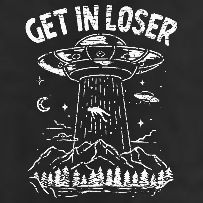 Alien Abduction Get In Loser Ufo Microfiber Hand Towel