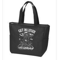 Alien Abduction Get In Loser Ufo Zip Tote Bag