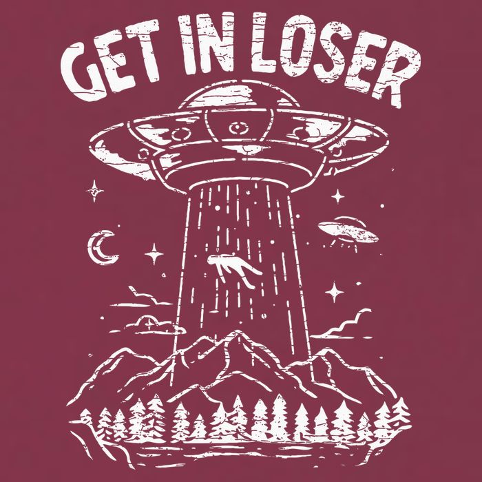 Alien Abduction Get In Loser Ufo 16oz Travel Tumbler