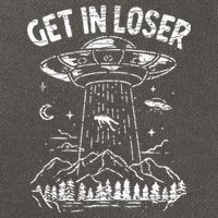 Alien Abduction Get In Loser Ufo Cotton Canvas Backpack
