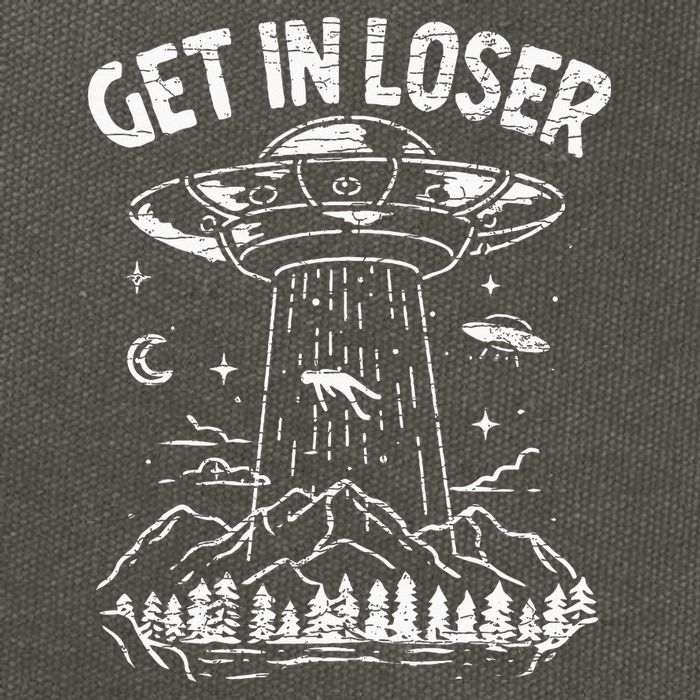Alien Abduction Get In Loser Ufo Cotton Canvas Backpack